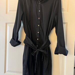 Elegant Black Shirt Dress